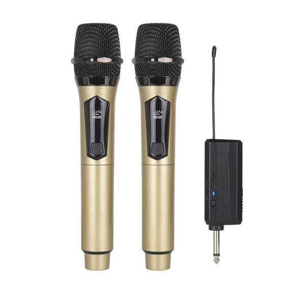 Carregador de microfone sem fio para duas casas de cartão de som KTV palco de transmissão ao vivo K-Song V-Song profissional portátil