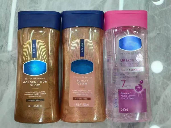 Gel de óleo corporal hidratante de café e rosa