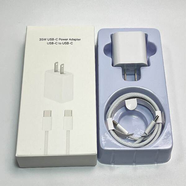 Cabeça de carregamento de celular padrão europeu pd20w para Apple 15 carregador iPad kit linha de dados pd 35w
