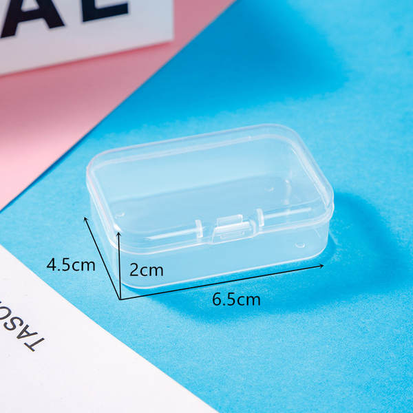 Caixa de Plástico Transparente para Guardar Acessórios