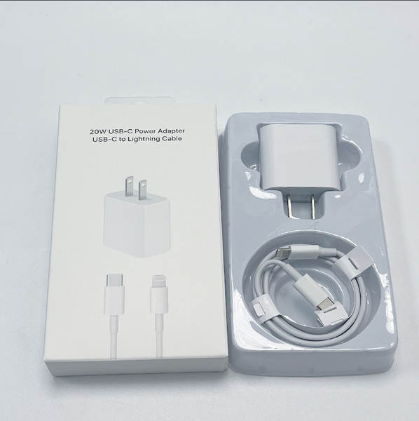 Cabeça de carregamento de celular padrão europeu pd20w para Apple 15 carregador iPad kit linha de dados pd 35w