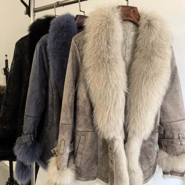Novo modelo de mulher curta cor de moda luxo raposa pelúcia coelho pelúcia pelúcia pelúcia roupa de mulher casaco