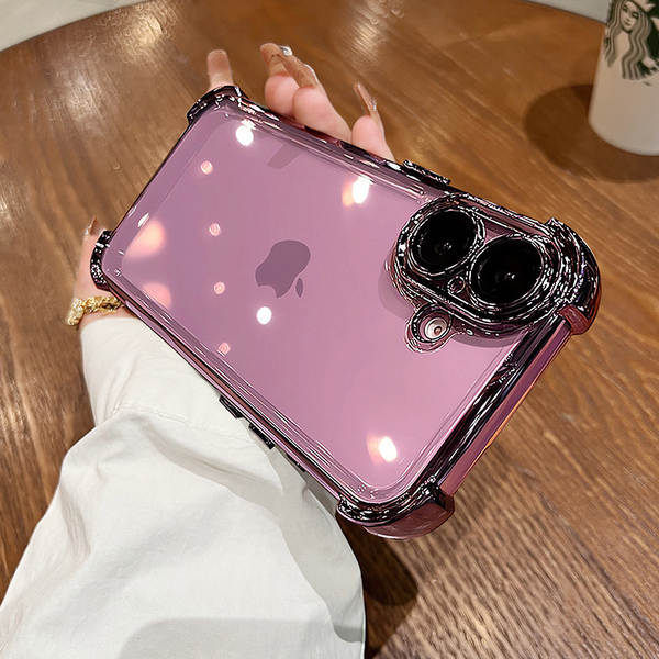 Aplicável ao iPhone 18 PROMAX Caixinha de ar translúcida TPU Caixinha de proteção total de Apple 15