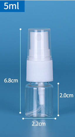Venda por atacado 30ml/50ml/100ml garrafa de pulverização Pequena garrafa de pulverização de maquiagem garrafa de distribuição de perfume transparente PET garrafa de plástico
