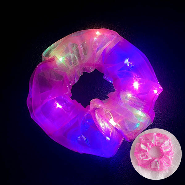 LED brilho do intestino grosso cabelo círculo di luz da noite cabelo brilho da luz da noite cabelo de cabelo da noite cabelo da fronteira cabelo