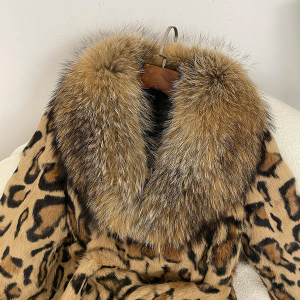 Venda rápida Venda quente Euro-americano Outono Inverno Novo Leopardo Coelho Coelhos Coelhos Coelhos Coelhos Coelhos Coelhos