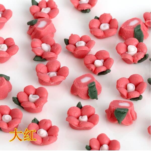 3/5/6/8/10/12/15mm 5 folhas flores cerâmicas DIY acessórios de beleza móvel