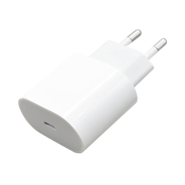 A cabeça de carregamento padrão da UE PD20W é adequada para o carregador de celular da Apple para o iPhone.