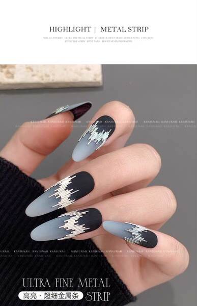 Nova linha de belezas ultra-finas de metal nocturno de barbacoa de luz refletiva de barbacoa de prata para as unhas