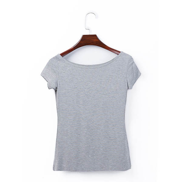 T-shirt feminino de pulso curto para o verão T-shirt feminino K242A