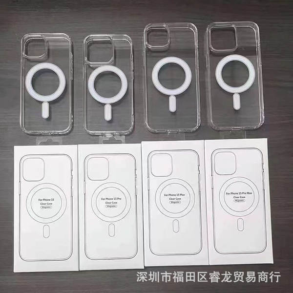 Para iPhone 16 15 Pro Apple 15 14 Pro Max magsafe casca magnética transparente 7
