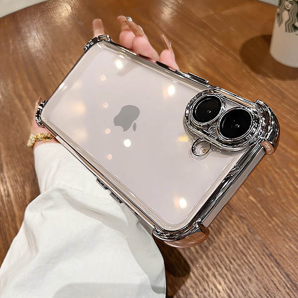 Aplicável ao iPhone 18 PROMAX Caixinha de ar translúcida TPU Caixinha de proteção total de Apple 15