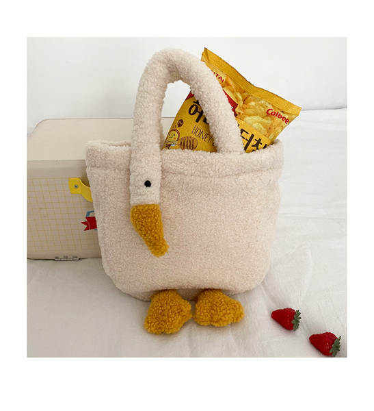 Bolsa de Pelúcia Fofa para Mulher