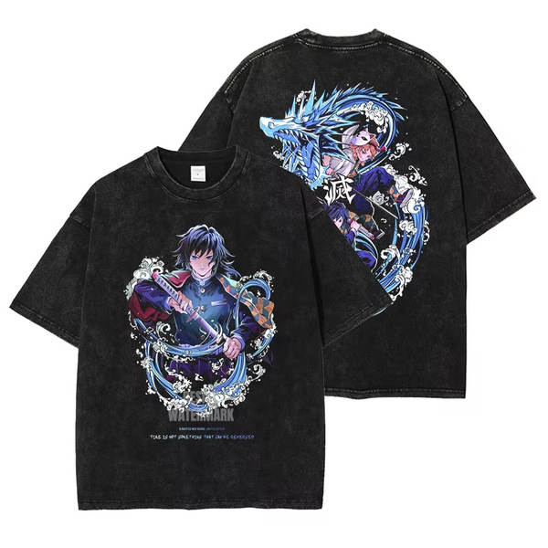 2025 Demon Killer Anime T-Shirt Rengoku kyyoujurou T-Shirt para homens de alta qualidade de algodão puro