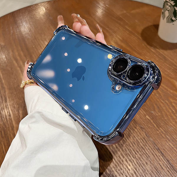 Aplicável ao iPhone 18 PROMAX Caixinha de ar translúcida TPU Caixinha de proteção total de Apple 15