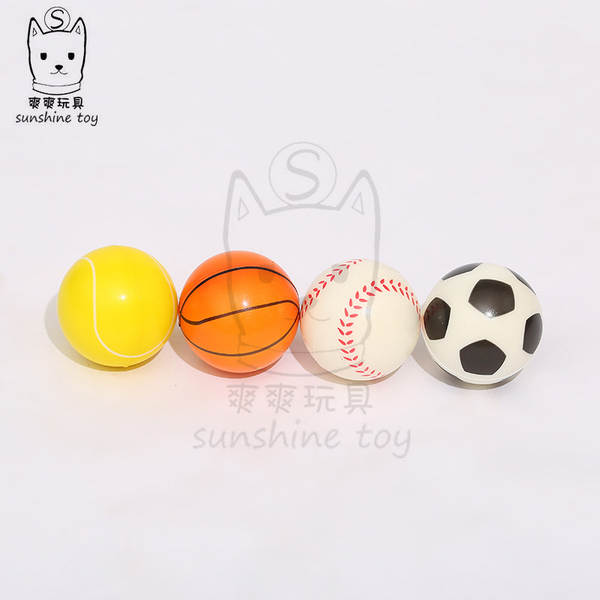 Venda quente transfronteiriça de despressão 63mm futebol basquete esponja bola de esponja pu bola de esponja brinquedos tênis bola de pressão