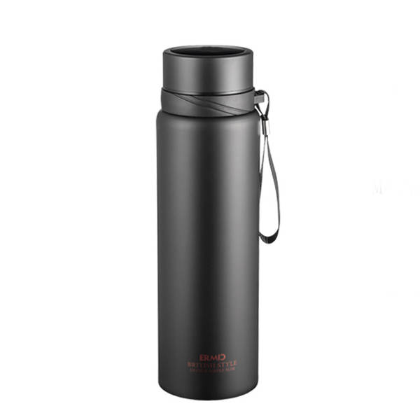 Taça de aquecimento de grande capacidade de aço inoxidável exterior portátil de torneira de turismo pendura de torneira de esportes personalizável de garrafa de aquecimento de logotipo