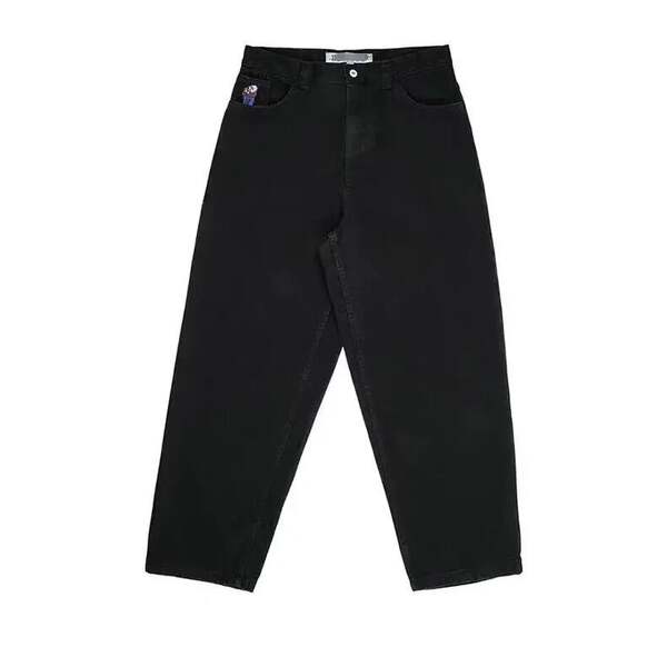 Cross-border e-commerce caricatura de rua estampado jeans azul retro calças meninos meninos grandes meninos jeans Y2K hip hop