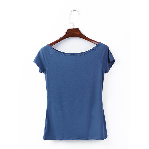 T-shirt feminino de pulso curto para o verão T-shirt feminino K242A