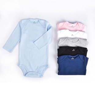 Conjunto de 5 Camisetas de Algodão para Bebê
