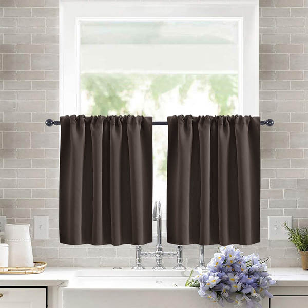 Novas cortinas transfronteiriças de cortinas curtas de alta precisão de cor pura cortinas de cozinha cortinas separadas cortinas de café