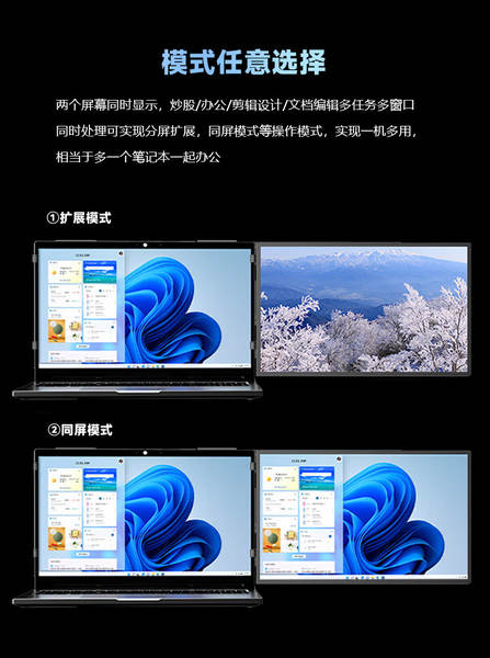 Venda quente transfronteiriça de 14 polegadas de ecrã único notebook exclusivo de expansão de ecrã de primeira linha extensor de notebook portátil