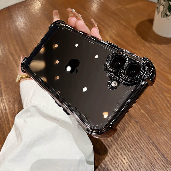 Aplicável ao iPhone 18 PROMAX Caixinha de ar translúcida TPU Caixinha de proteção total de Apple 15