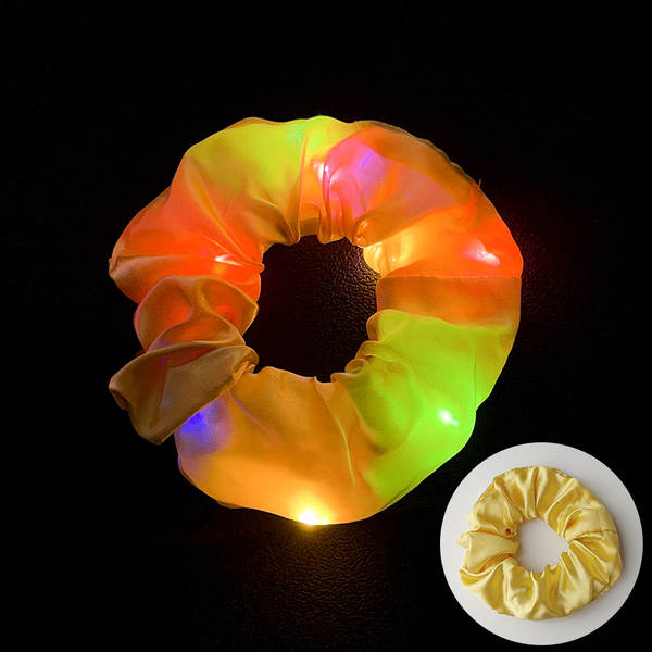 LED brilho do intestino grosso cabelo círculo di luz da noite cabelo brilho da luz da noite cabelo de cabelo da noite cabelo da fronteira cabelo
