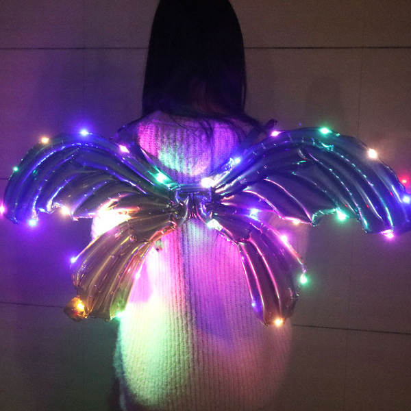 Brinquedos brilhantes de balão com asas de borboleta brinquedos de aniversário de aniversário para crianças arranjos de fotos de decoração