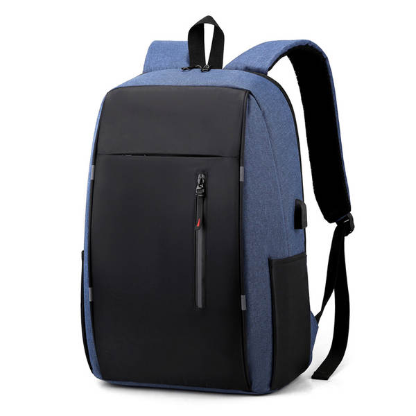 Pacote de negócios transfronteiriço para homens Pacote de laptop Pacote USB multifuncional Pacote de ombro duplo de grande capacidade Logo de impressão