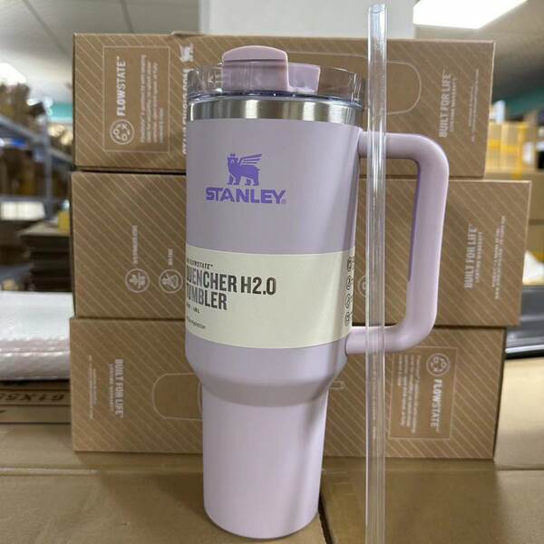 Novo Stanley STANLEY 2a geração 40oz copo de mão dupla camada de aço inoxidável aquecedor refrigerante copo de carro de gelo