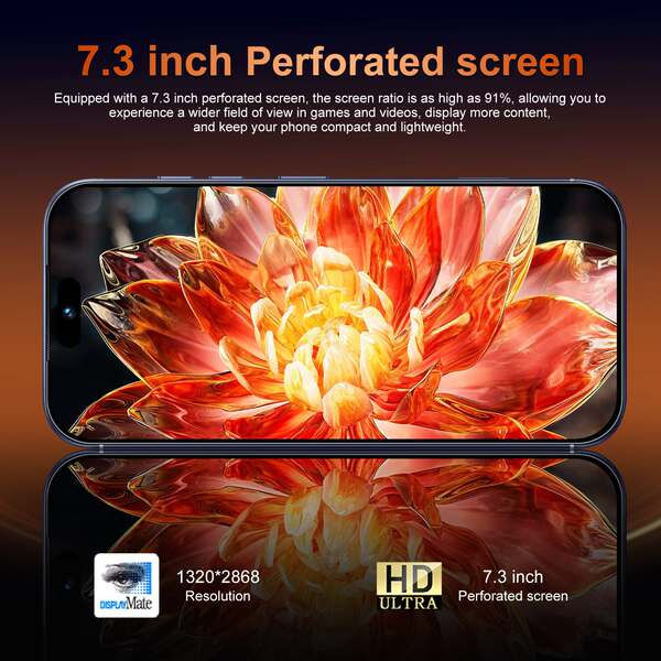 Telemóvel transfronteiriço novo i17 ProMax smartphone 7.3 polegadas 4+64G telemóvel Android TK venda quente