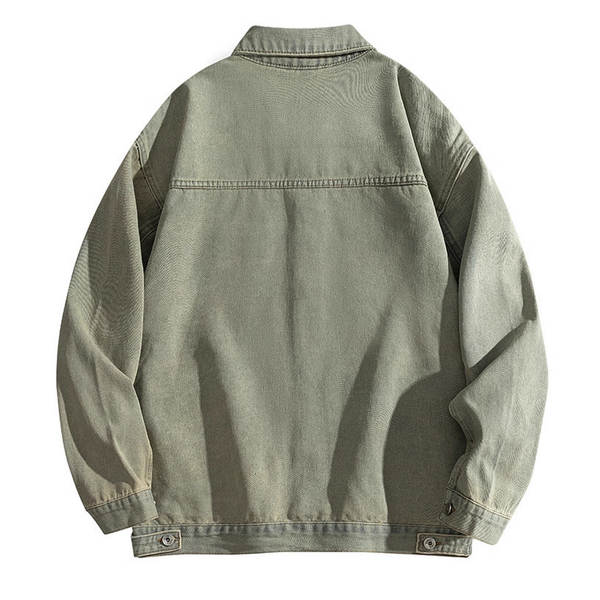 Jaqueta de couro masculina