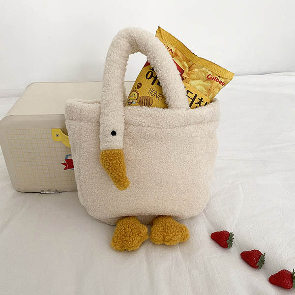 Bolsa de Pelúcia Fofa para Mulher