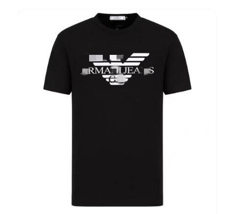 Camiseta Masculina Curta de Algodão