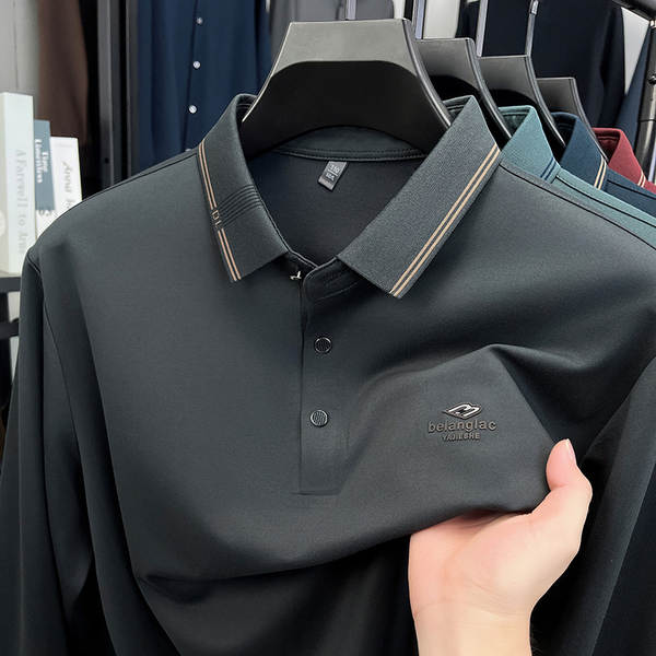 Camisa Polo Longa Manga Masculina