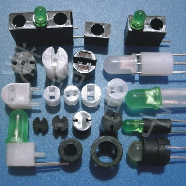 Pilar de isolamento LED Duplo Poro PA66 Luzes LED Duplo Porão Preto Duplo Porão Pilar de isolamento LED Duplo Porão