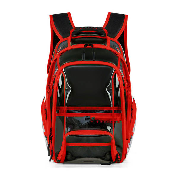 Amazon Transboundary Supply Transparente backpack pvc duplo ombro saco pvc saco grande capacidade saco estudante