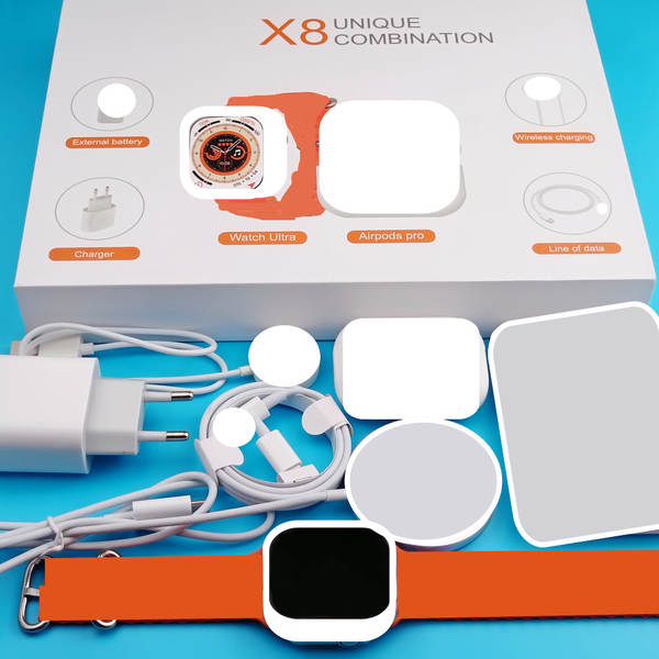 Relógio inteligente X8 / X10 transfronteiriço X12 Bluetooth Headset Ultra kit de exercícios de longa duração frequência cardíaca pressão arterial
