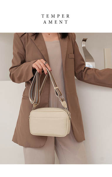 Bolsa feminina de couro PU preta