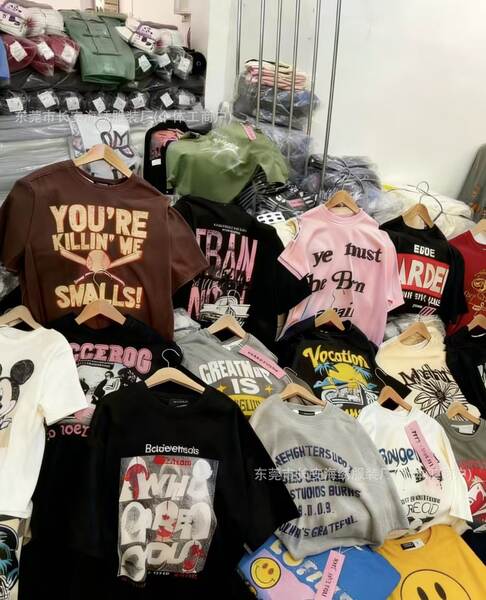 1688 T-shirt masculino de alta qualidade de atacado 400 gramas de impressão americana peso pesado de algodão puro mangas curtas com exportação de mercadorias suficiente
