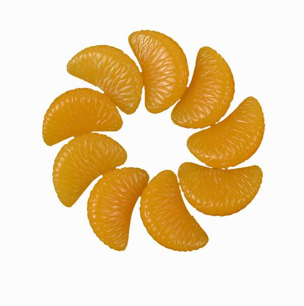 Simulação de resina Folhas de laranja Acessórios de folhas de frutas Material de casca de creme de celular Acessórios de orelhas DI