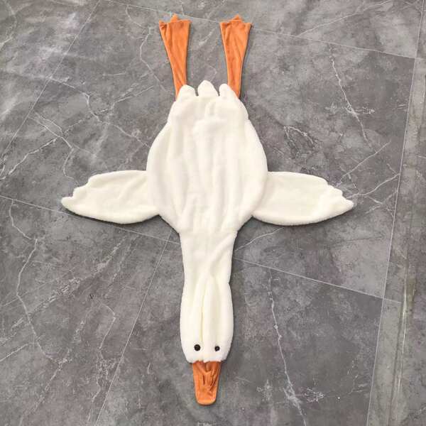 Pele de Ganso Branco para Boneca