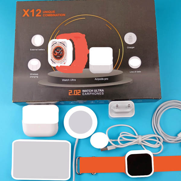 Relógio inteligente X8 / X10 transfronteiriço X12 Bluetooth Headset Ultra kit de exercícios de longa duração frequência cardíaca pressão arterial