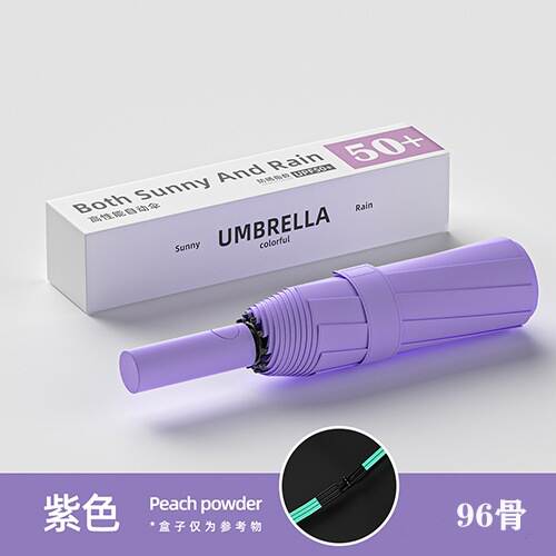 Um guarda-chuva automático masculino reforçado com chuva e chuva dois com um guarda-chuva feminino triplo e um guarda-chuva de sol dobrável