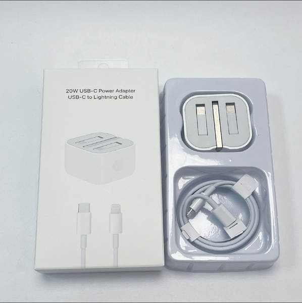 Cabeça de carregamento de celular padrão europeu pd20w para Apple 15 carregador iPad kit linha de dados pd 35w