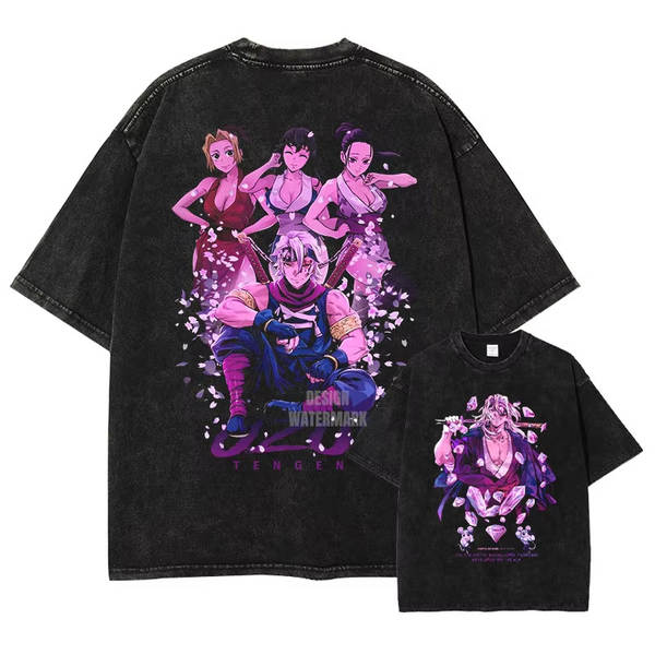 2025 Demon Killer Anime T-Shirt Rengoku kyyoujurou T-Shirt para homens de alta qualidade de algodão puro