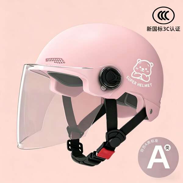 Novo modelo nacional 3C certificado capacete elétrico para motocicletas masculino e feminino quatro temporadas chapéu de segurança geral para adultos semicondutores