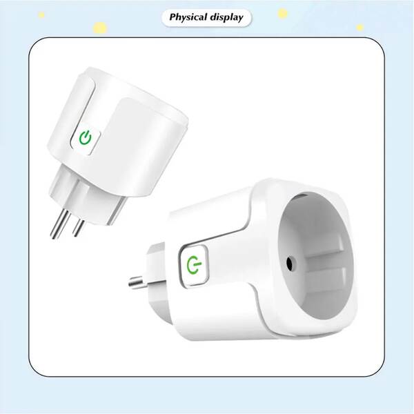 Matter Graphic Intelligent Plugin 16A Regulamento Europeu 20A WiFi controle remoto de voz Alexa