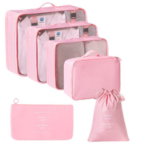 Conjunto de 7 Bolsas de Organização para Viagem
